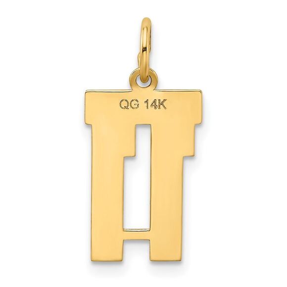 14k Yellow Gold, Jersey Collection, Small Number 11 Pendant - Picture 3 of 5